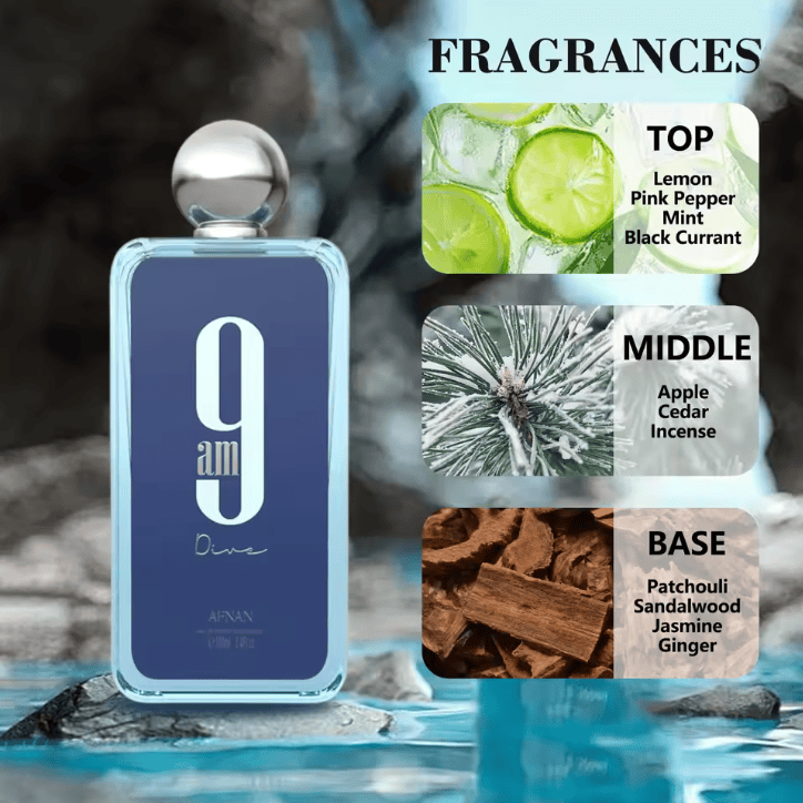 Afnan 9AM Dive EDP Hombre 100 ml