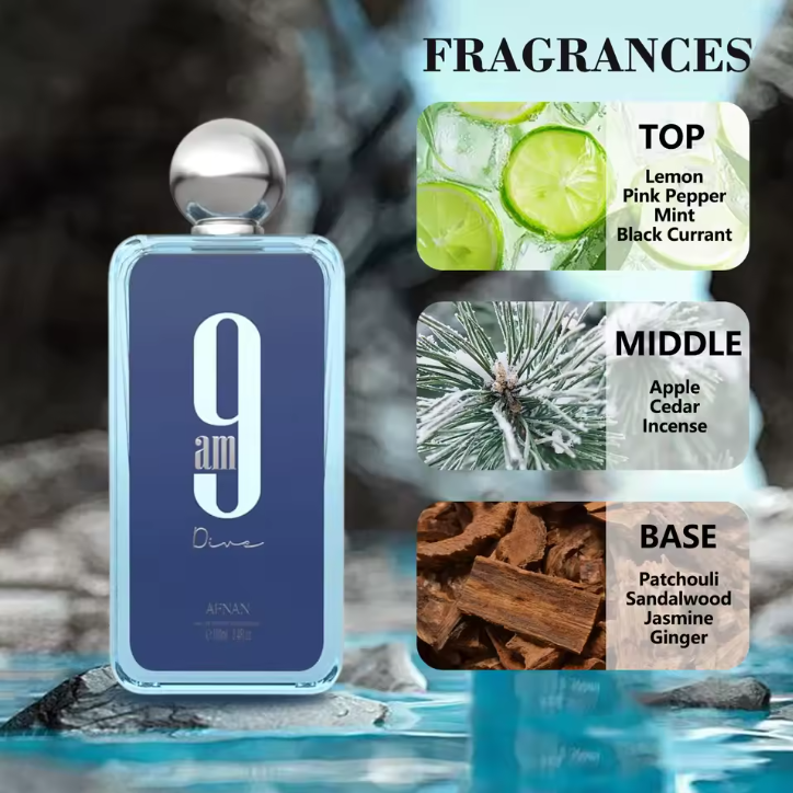 Afnan 9AM Dive EDP Hombre 100 ml
