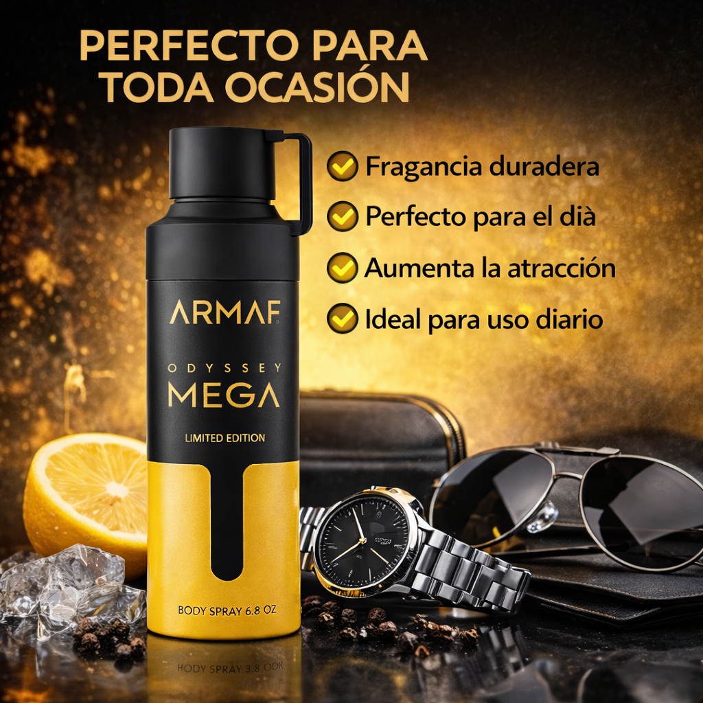 Armaf Odyssey Mega Body Spray Hombre 200 ml