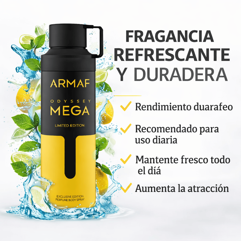 Armaf Odyssey Mega Body Spray Hombre 200 ml