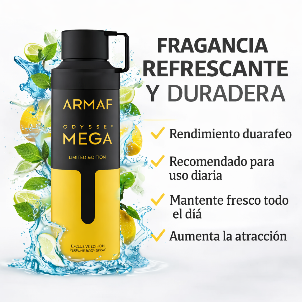 Armaf Odyssey Mega Body Spray Hombre 200 ml