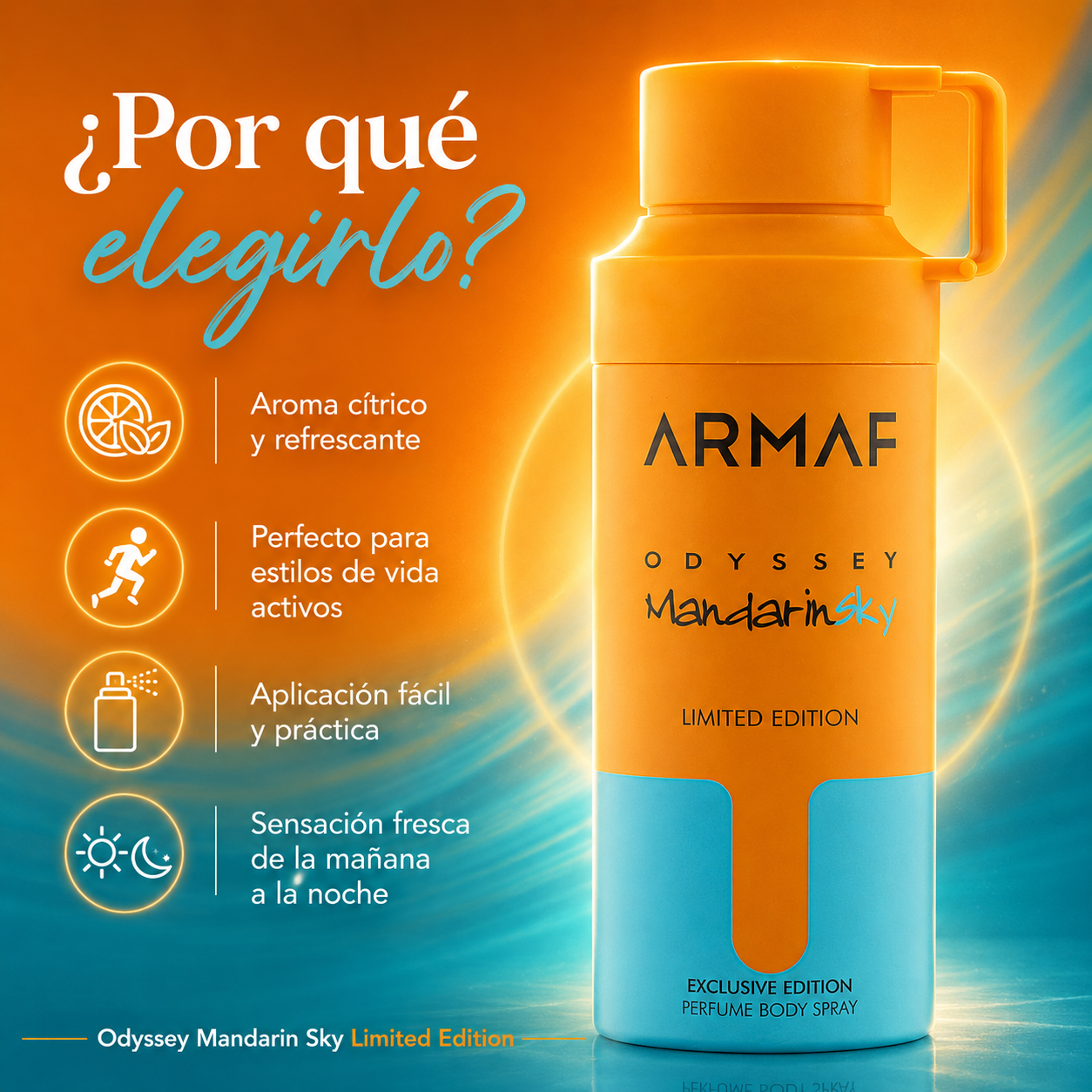 Armaf Odyssey Mandarin Sky Body Spray 200 ml