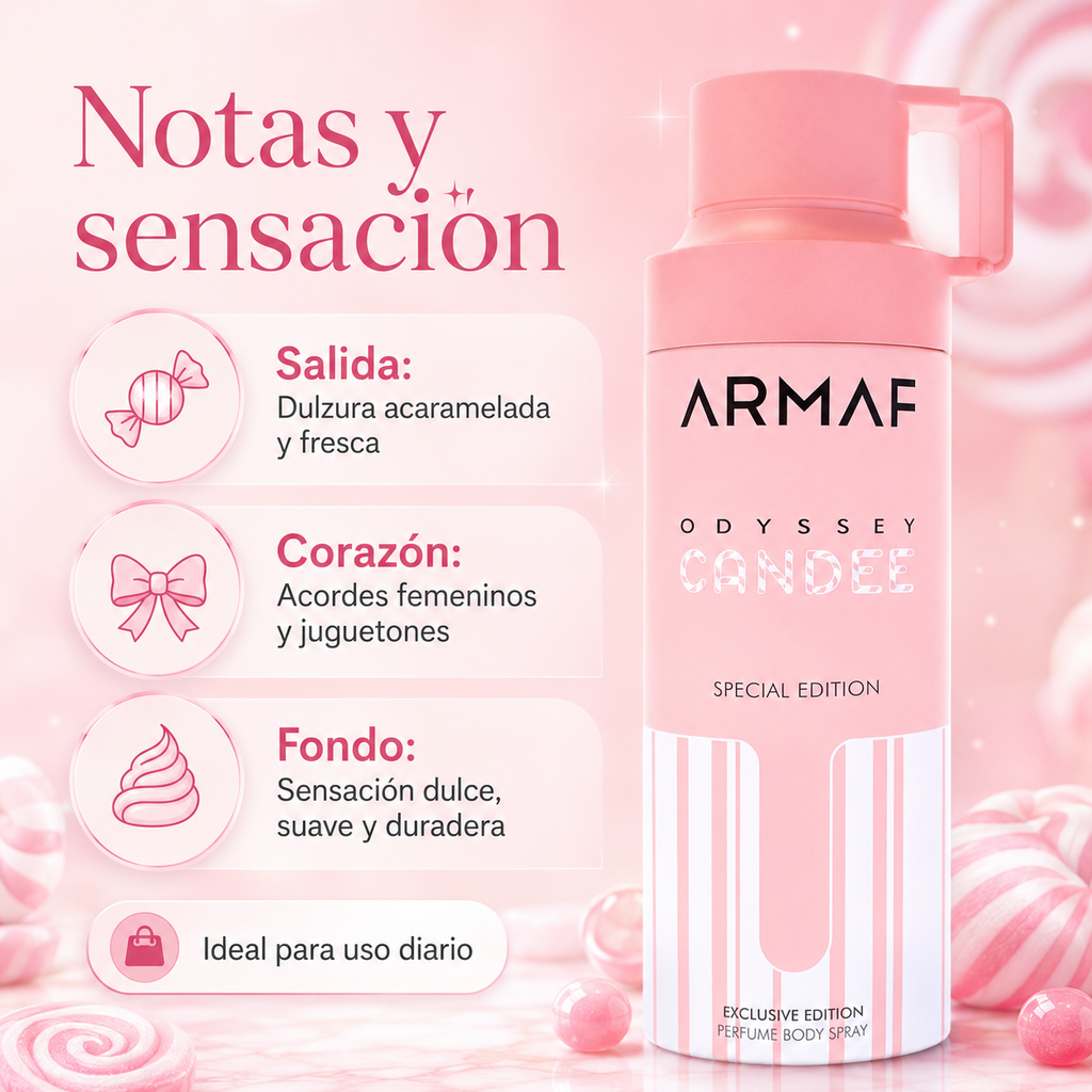 Armaf Odyssey Candee Body Spray Mujer 200 ml