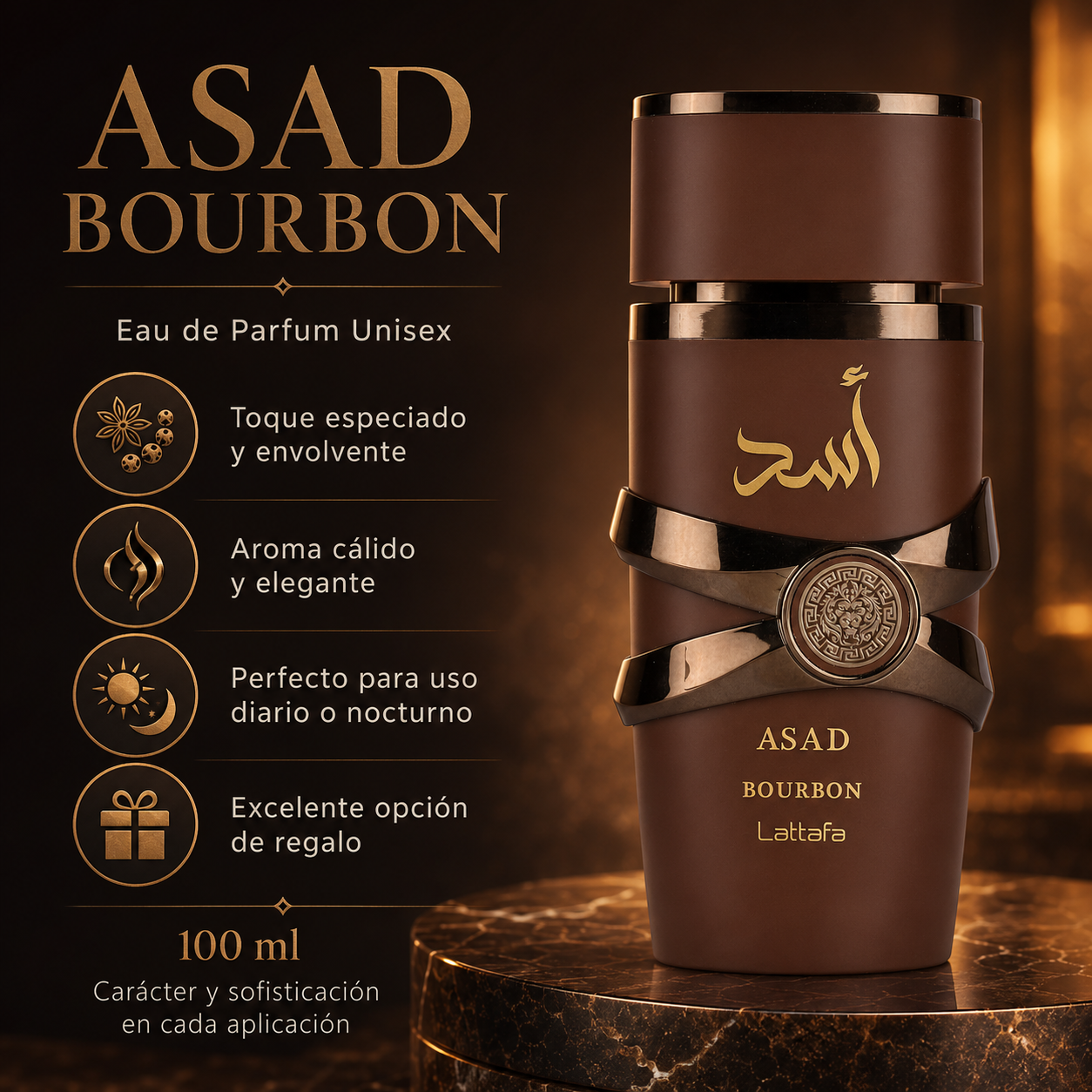 Lattafa Asad Bourbon EDP Unisex 100 ml